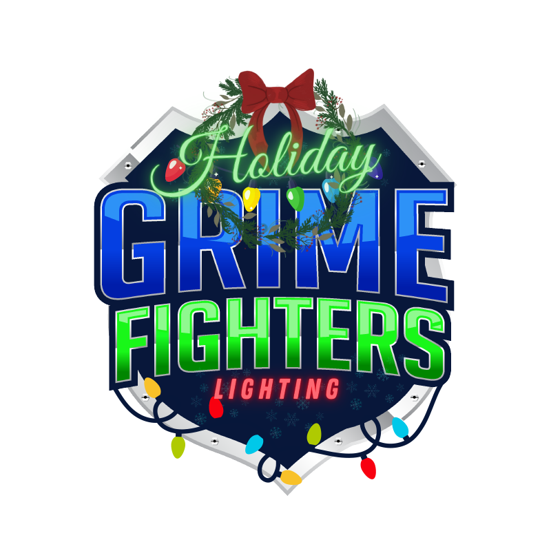 Holiday Lighting Logo Design For Grime Fighters of Long Island, NY