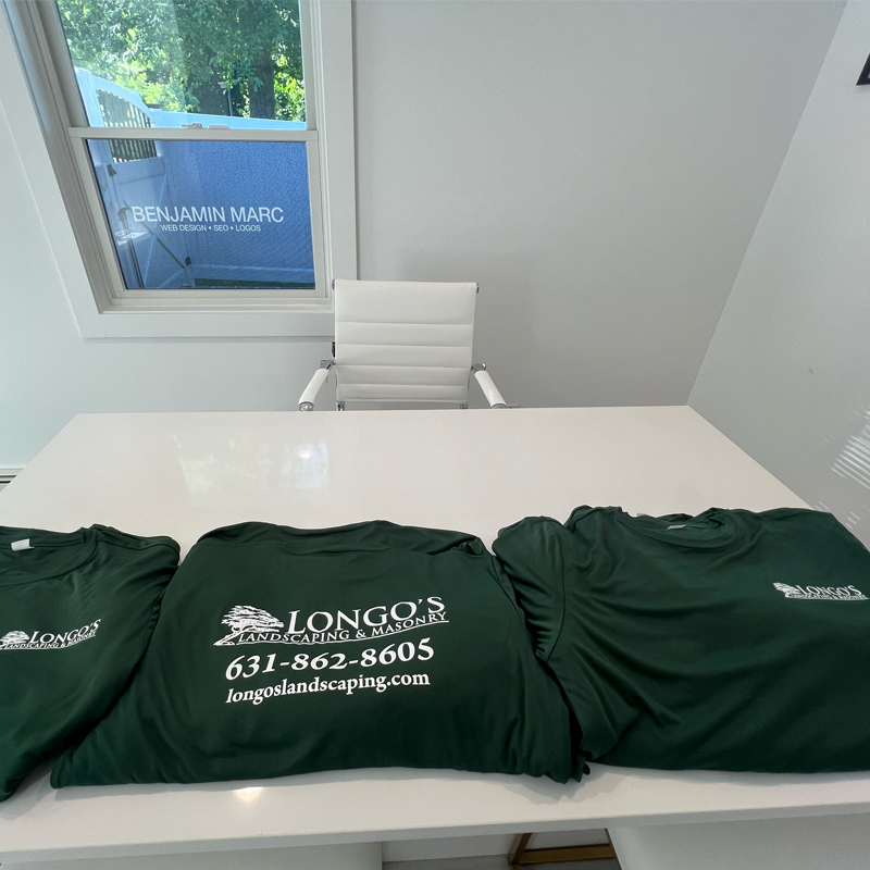 T Shirt Printing For Landscape Design Company On Long Island Longos Landscaping