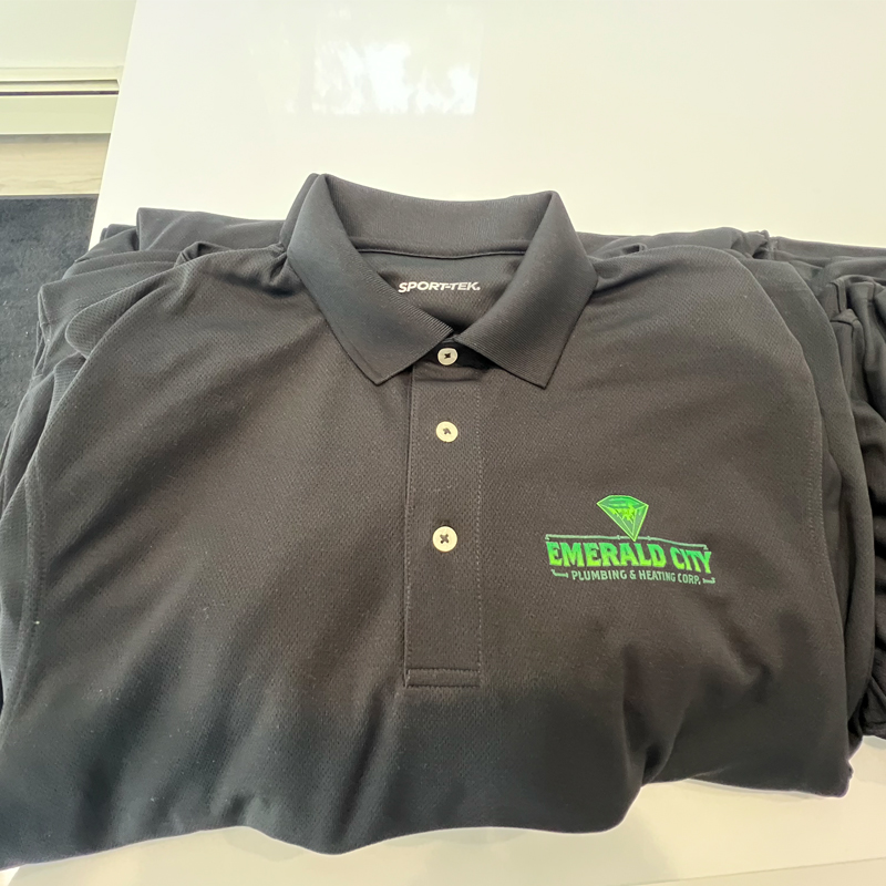 Screen Printing For Long Island Plumbing Company, Emerald City Plumbing & Heating