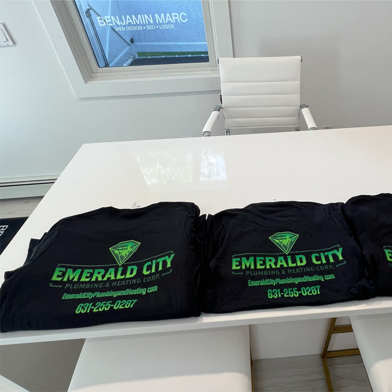 Screen Printing Sweatshirts For Long Island Plumbing Company, Emerald City Plumbing & Heating