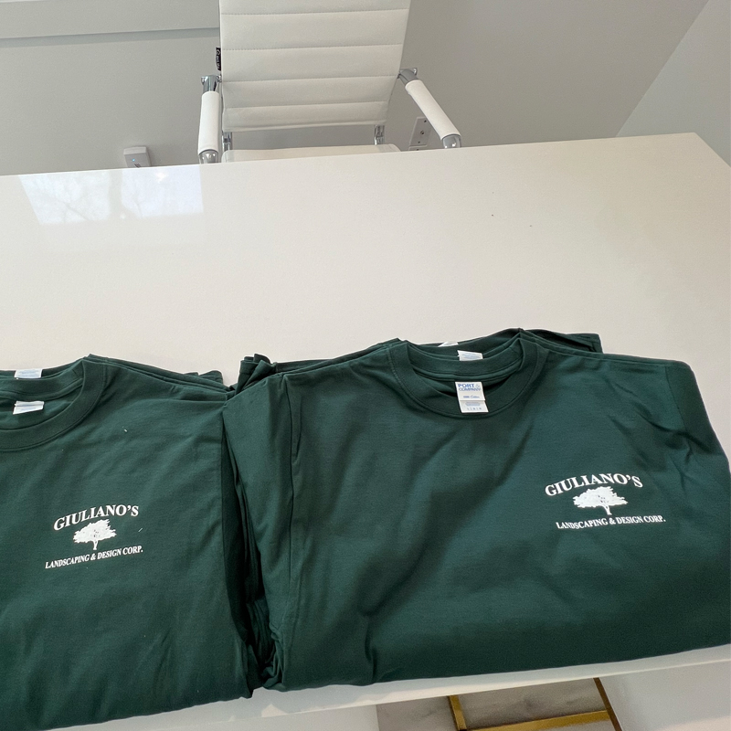 T Shirt Screen Printing on Long Island For Giuliano's Landscape & Design